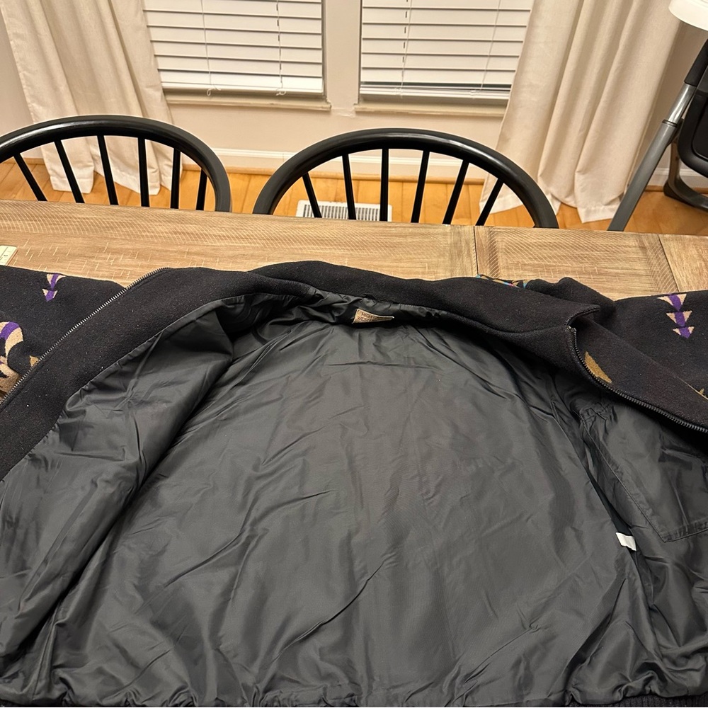 Pendleton Black Multicolor Patterned Bomber Jacket - image 6